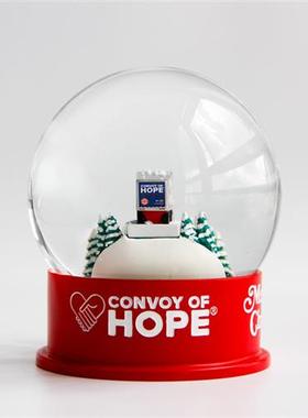 树脂雪花球厂家树脂底座水贴纸可印制摆件树脂雪花球