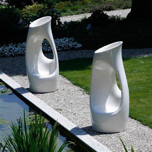 玻璃钢花盆座椅组合户外异形镂空大花瓶摆件别墅花瓶装饰商场美陈