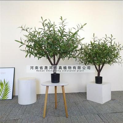 仿真橄榄树室内客厅假绿植定制仿真植物盆景定做室外盆栽绿植摆件