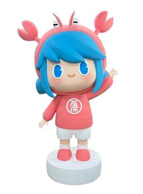 卡通玻璃钢雕塑熊动物网红人物户外大型景观落地打卡可爱装饰摆件