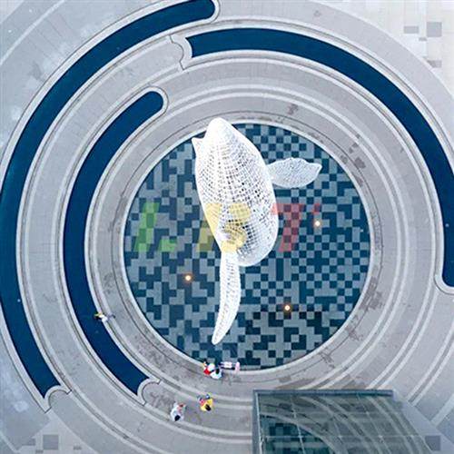 龙岗区不锈钢鲸鱼动物景观广场雕塑公园步行街售楼处酒店