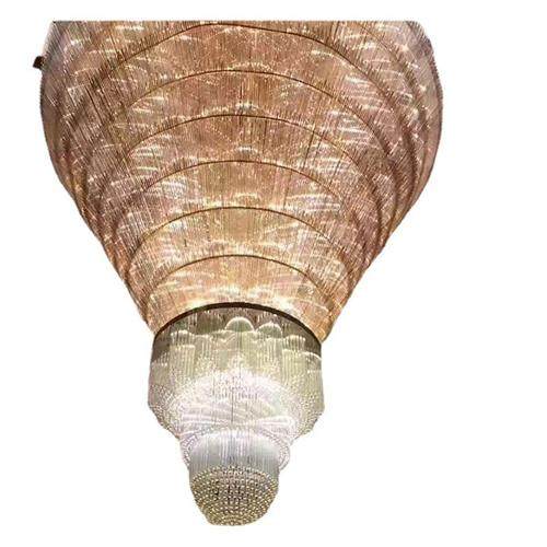 五星级大型酒店灯具豪华水晶灯大厅吸顶非标工程酒店大堂吊灯