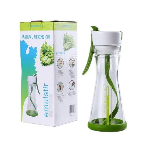 896A Manual Mixing Cup Salad Dressing Stirring Blending