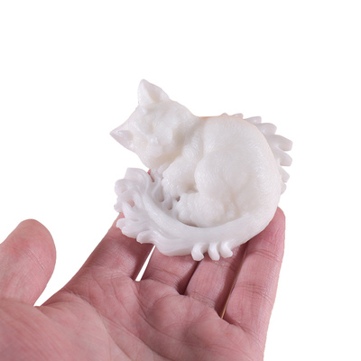 Asleep Cat Epoxy Resin Silicone Mold Animal Candle Molds