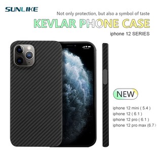 Kevlar real pure carbon fiber phone case for iphone 12 mini