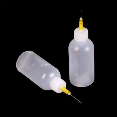 Solder Flux Bottle With Fine Tipped Needles Blunt