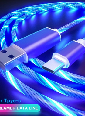 Glowing Cable Mobile Phone Charging Cables LED light Micro U