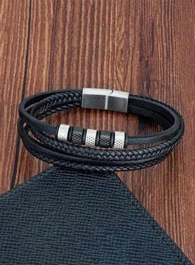 Staniless S详见描述teel Beads o BraceletFashin Men Jewelry B