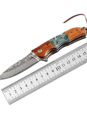 Outdoor camping self-defense carrying folding knife VG10