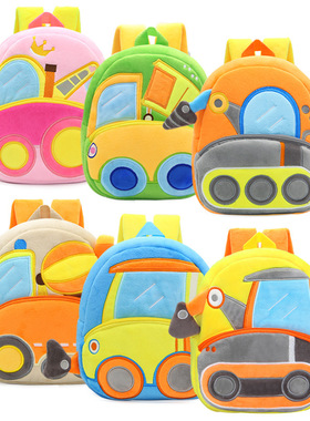 2022 Cartoon Kids Plush Backpacks Mini Kindergarten Schoolba