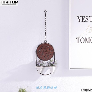 half pot wall plant simulation flower pot chlorophytum