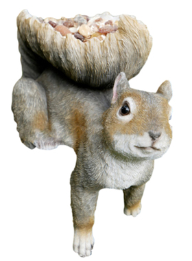 Resin Bird Feeder Outdoor Woodland Realistic Features