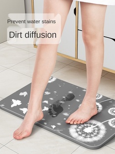 Diatom Mud Absorbent Pad Seaweed Foot Mat Toilet Bathroom