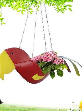 Flying Parrot Flower Pot Stylish Flying Parrot Hung Planter