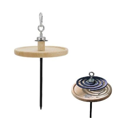 Oak Incense Coil Holder Detachable Incense Coil Burner With