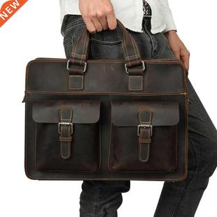 Men 2022 Briefcase JOYIR Leather Vintage Genuine