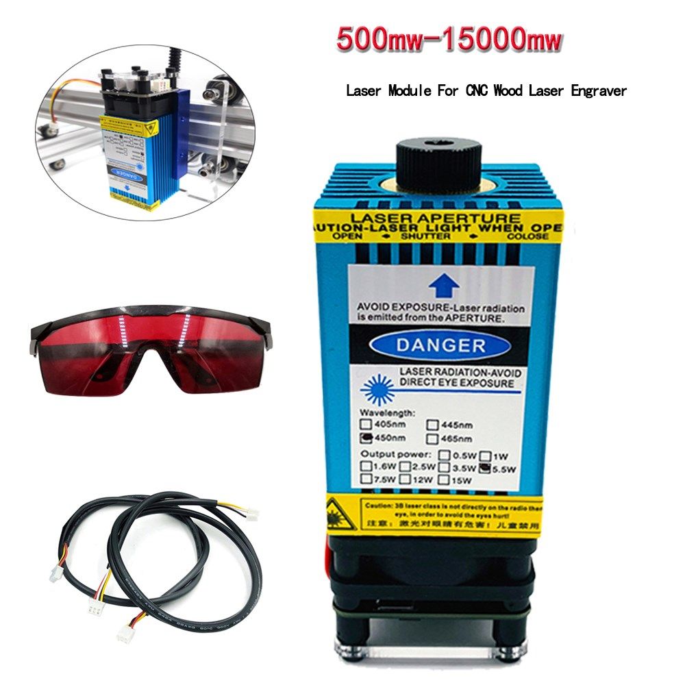 500mw - 15000mw laser adjustable focus laser module cnc woo