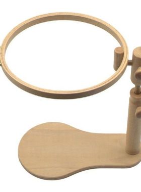 30Cm Bulat Kayu Bordir Hoop Bingkai Berdiri Rak Pemegang
