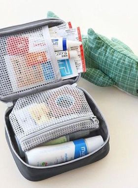 Kotak Pertolongan Pertama Mini Tas Obat Perjalanan Portabel
