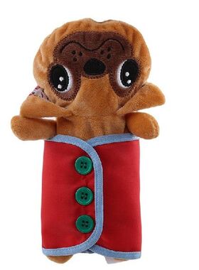 4pacs/set A Bulldog Plush Dressing Early Educational Toy