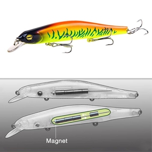 1pcs Fishing Lure Minnow 12.5cm/17.7g Topwater Artificial Ba