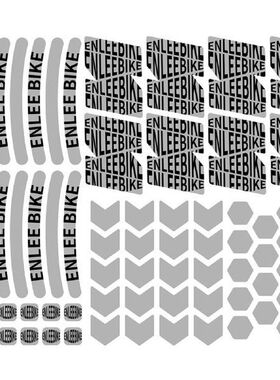 72 Pcs Bicycle Reflective Tape Kit with 360° Reflected