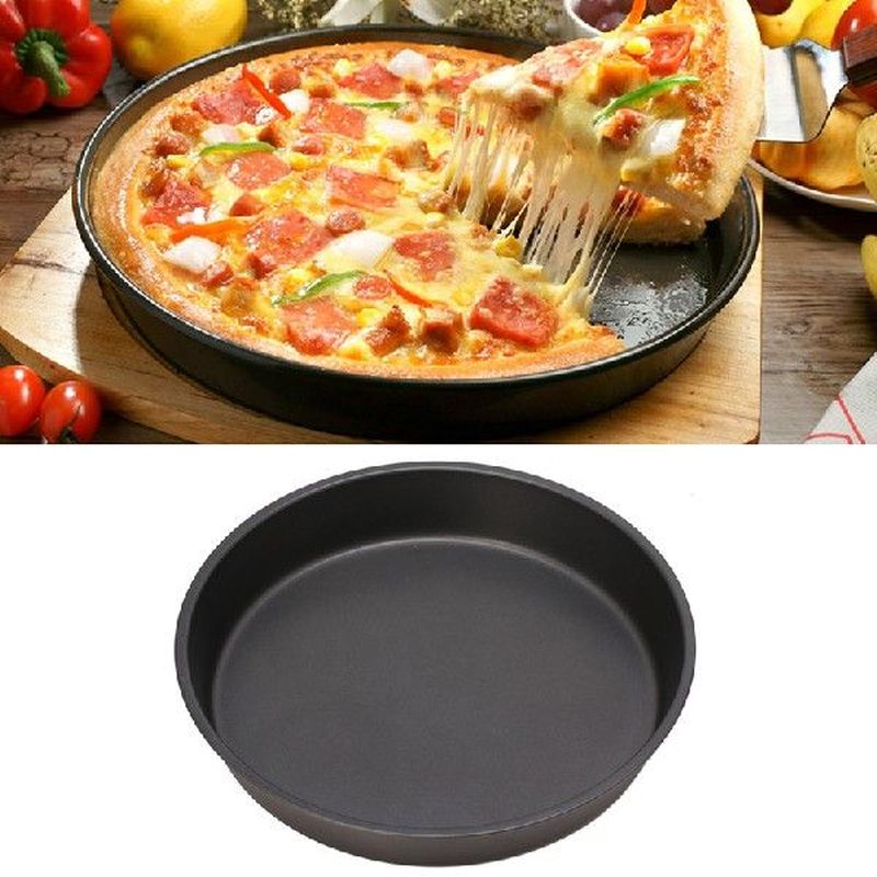 Baru Bulat Nampan Pizza Piring Dalam Anti-lengket Alat