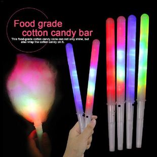 Cotton Candy Cones Colorful Glowing Sticks Tela Impermeable