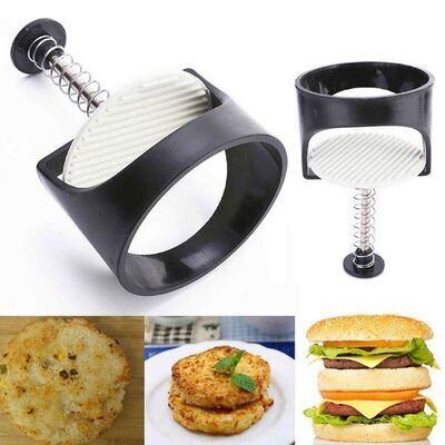 1pc New Round Shape Hamburger Mold Plastic Meat Beef Maker