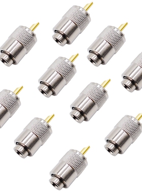 10PCS RF Connector UHF Male Connector RG8 RG58 Cable Lug Ant