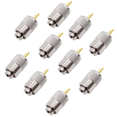 10PCS RF Connector UHF Male Connector RG8 RG58 Cable Lug Ant
