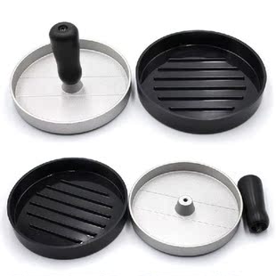Round Shape Alloy + ABS Hamburger Meat Beef Meat Tools