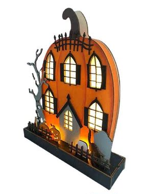 Cute Pumpkin House Gifts Ornaments Halloween Lighting for