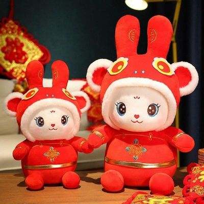 Plushies Chinese Style Decoration 2023 Rabbit Year Cartoon