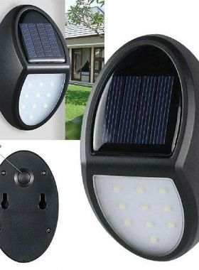 1Pc 10 LED Solar Wall Lamp IP65 Garden Fence Outdoor Yard
