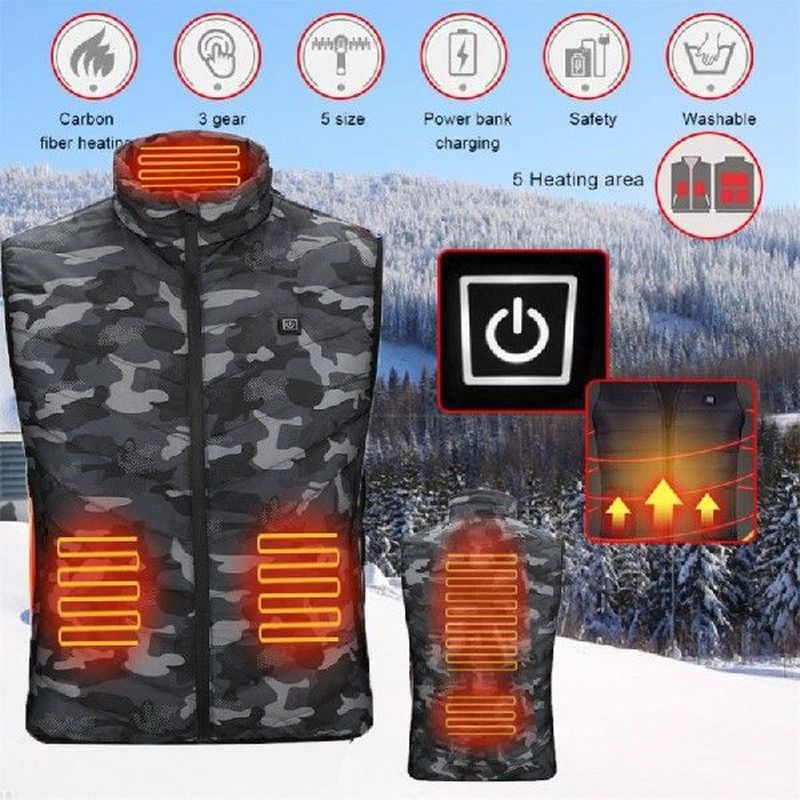 Heating vest 9 heating zone jacket women Warm Electric