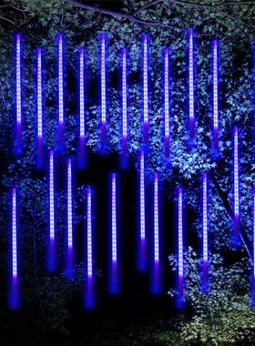 8 Tube 384LED Christmas Light Falling Rain Fairy String Ligh