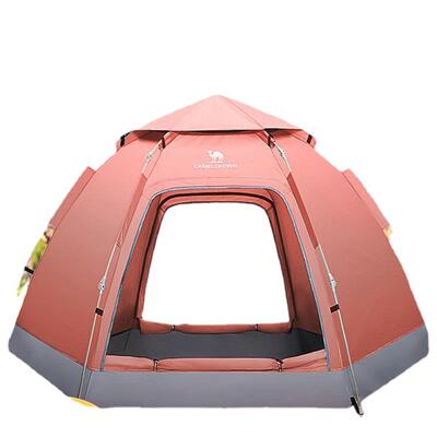 Camel Outdoor Tent Large Family Double Door Camping Camping