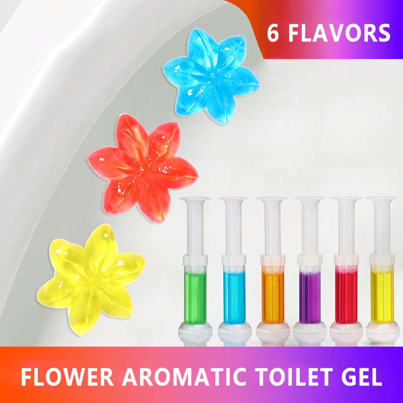 Toilet Deodorant Cleaner Flower Aromatic Toilet Gel Toilet