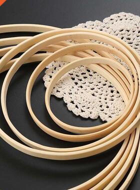 5Pcs Floral Wreath Hoop Wooden Frame  Dream Catcher Makin