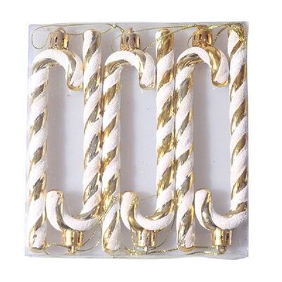 K1MF 6 Buah Hiasan Gantung Pohon Natal Tongkat Permen