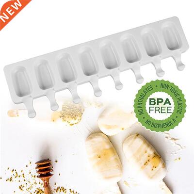 8 Cavity Ice Cream Mold Makers Silicone Thick material  M