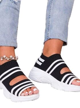 Woman Platform Sandals Slip On Shoes Anti-slip Walking