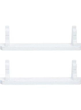 2x Dollhouse Wall Shelf Doll House Decor Floating Shelves