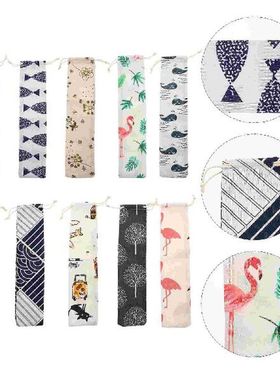 10Pcs Creative Cutlery Storage Bags Tableware Cotton Linen