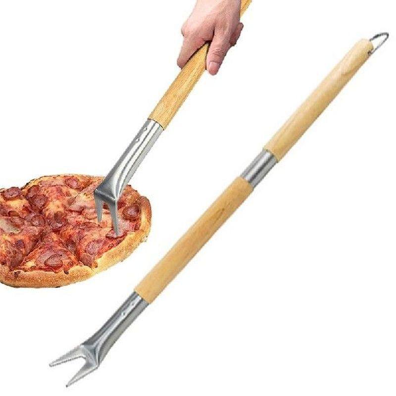 pizza spinner turning pizza forks with detachable wood