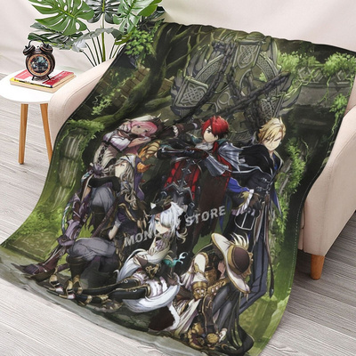 Ys IX Throw Blanket Sherpa Blanket Bedding soft Blankets