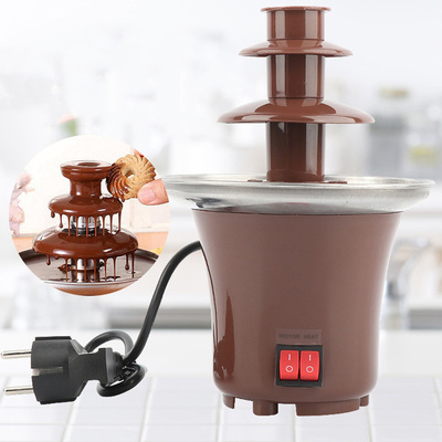 3 Layers Mini Chocolate Fountains Fondue Waterfall Maker Mac
