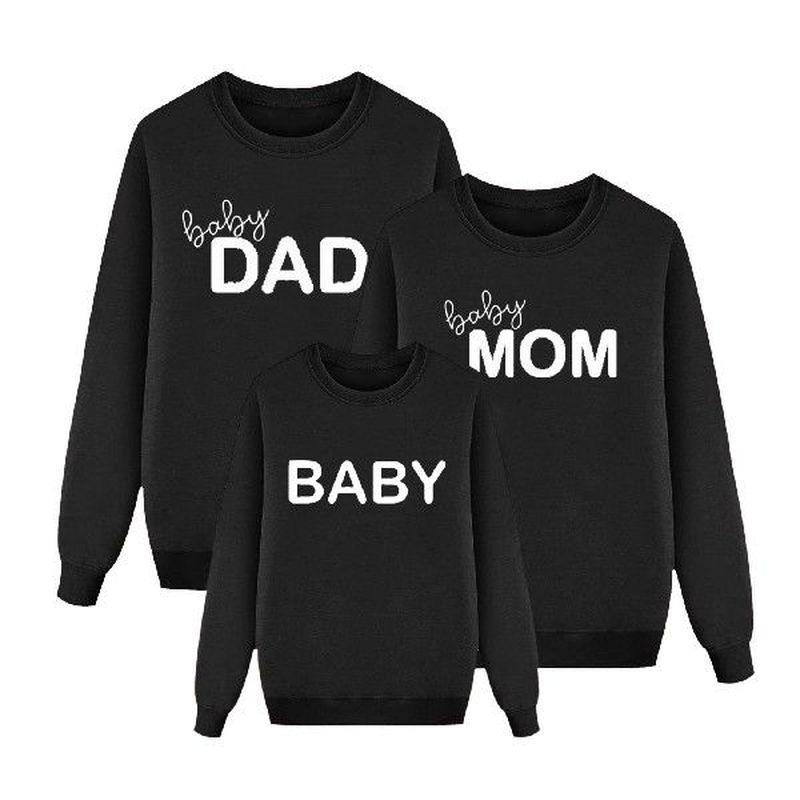 Family Matching Sweater Warm Clothes Long Sleeve Sweatshirt