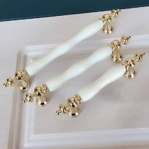 Ceramic Furniture Handle Wardrobe Modern Minimalist White